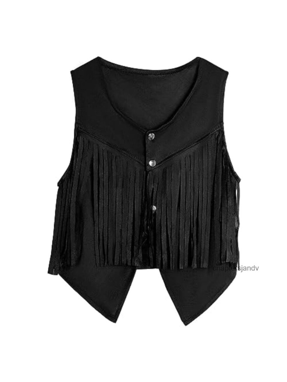 Faux Suede Tassel Fringe Vest 70s Hippie Sleeveless Rivet Waistcoat